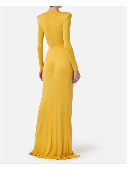 Abito Red Carpet in jersey cupro con logo gioiello ELISABETTA FRANCHI | ABR2961E2.EV4